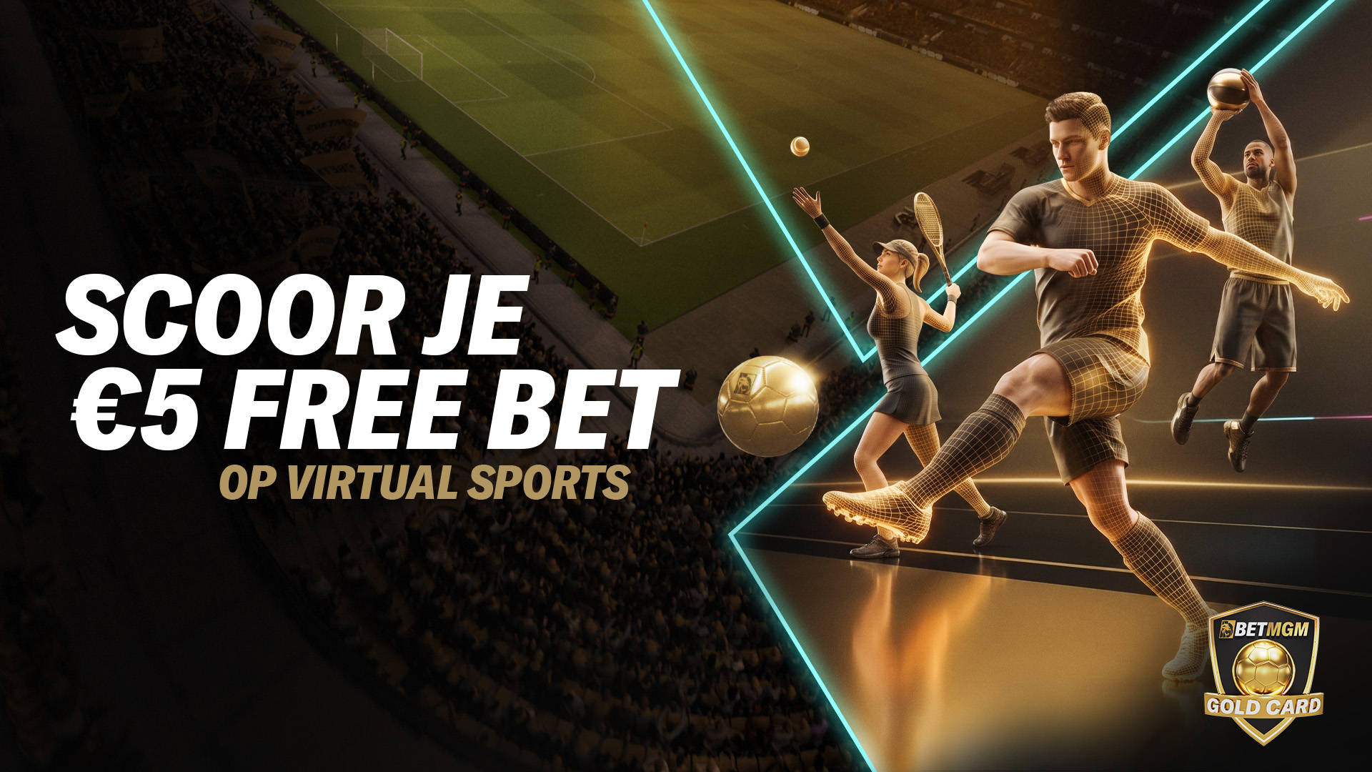 Nieuwe Free Bet op Virtual Sports met virtuele sporters.